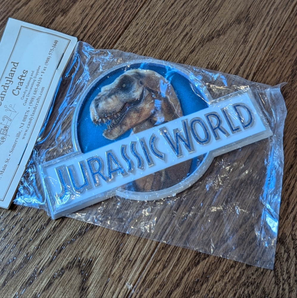 Jurassic World Cake topper plastic dinosaur